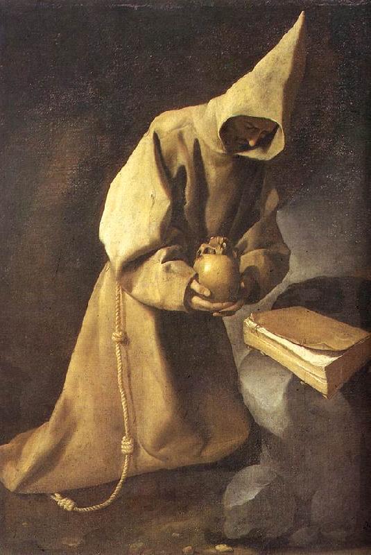 ZURBARAN  Francisco de Meditation of St Francis oil painting picture
